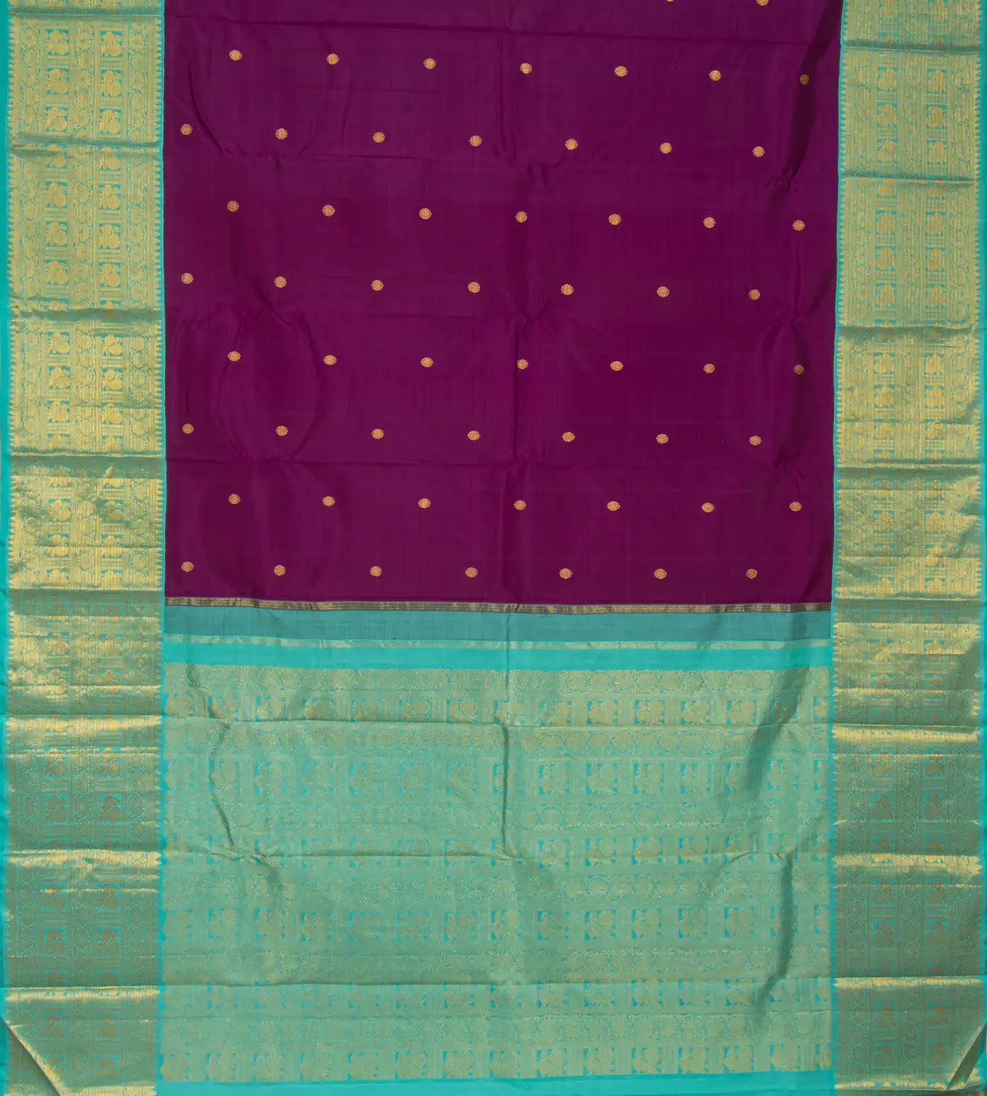 Purple Kanchipuram Silk Saree3