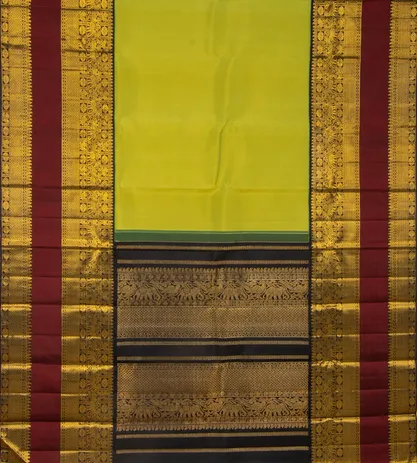 Light Green Kanchipuram Silk Saree3