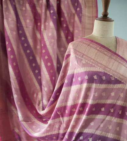 Multi colour Banarasi Tussar Georgette Saree3