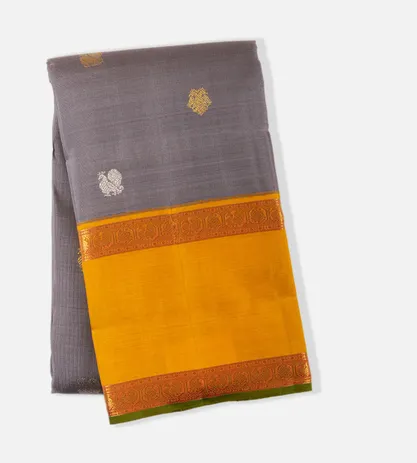Grey Kanchipuram Silk Saree1