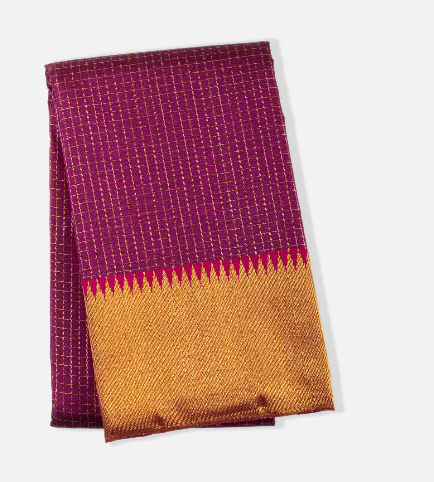 Purple Kanchipuram Silk Saree1