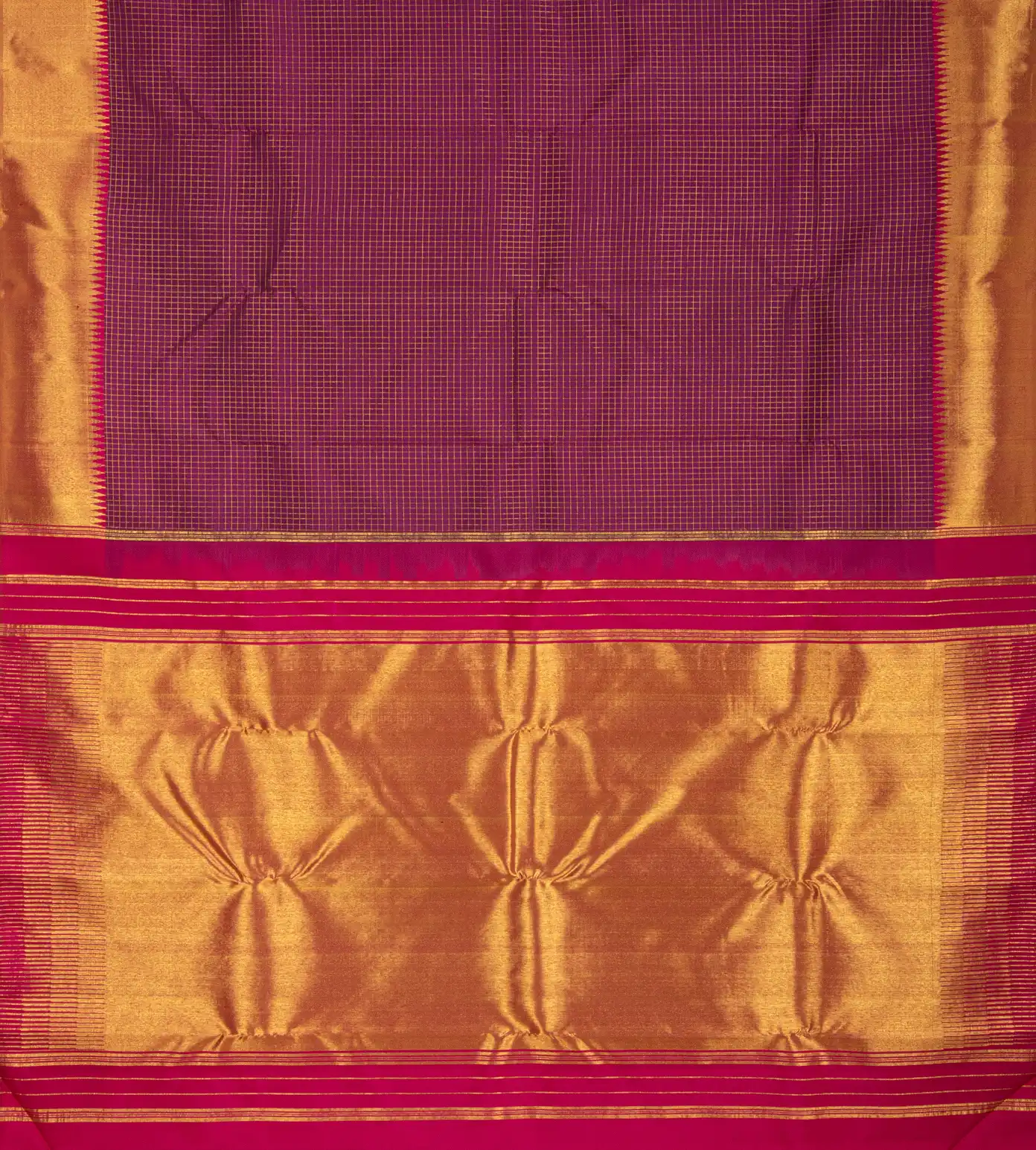 Purple Kanchipuram Silk Saree3