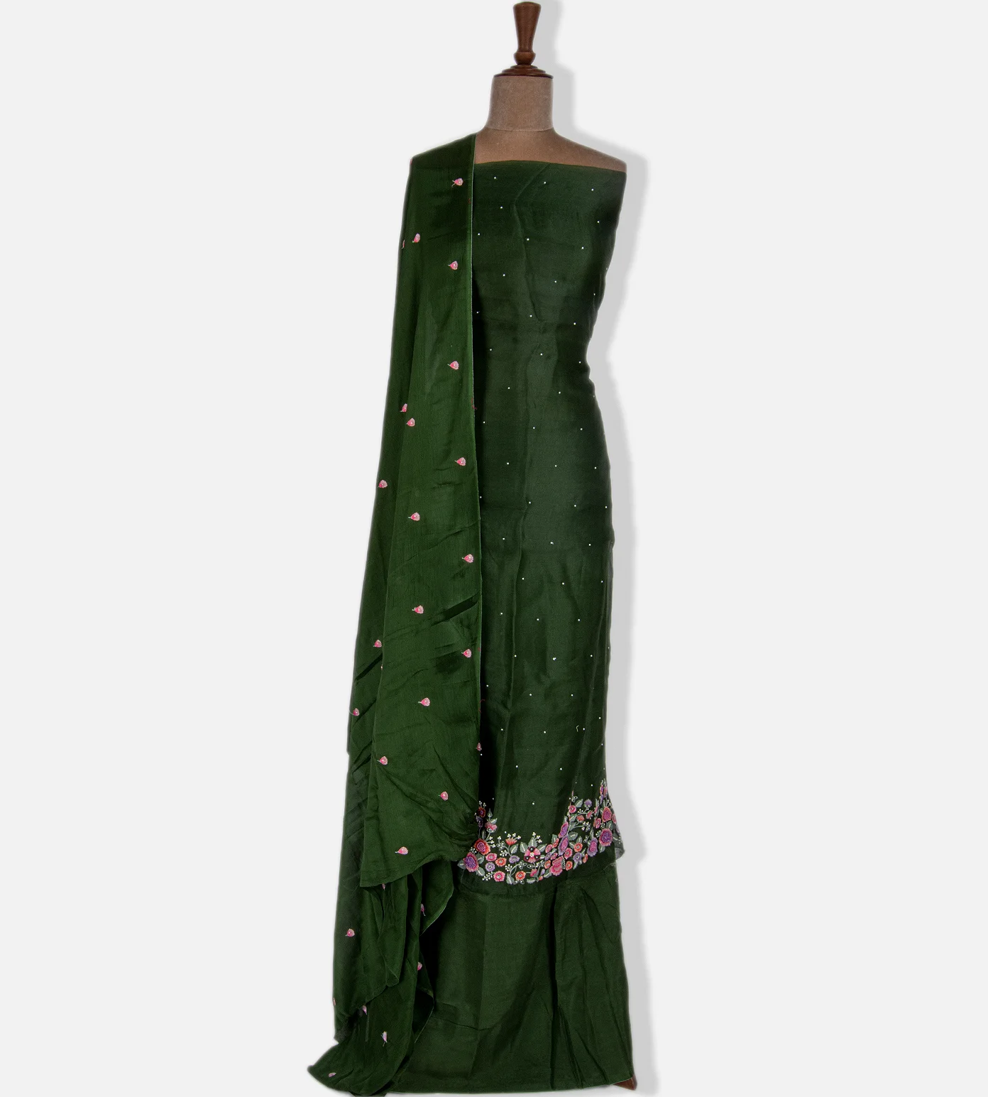 Green Organza Salwar1