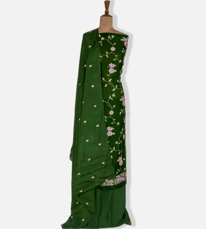 Green Organza Salwar1