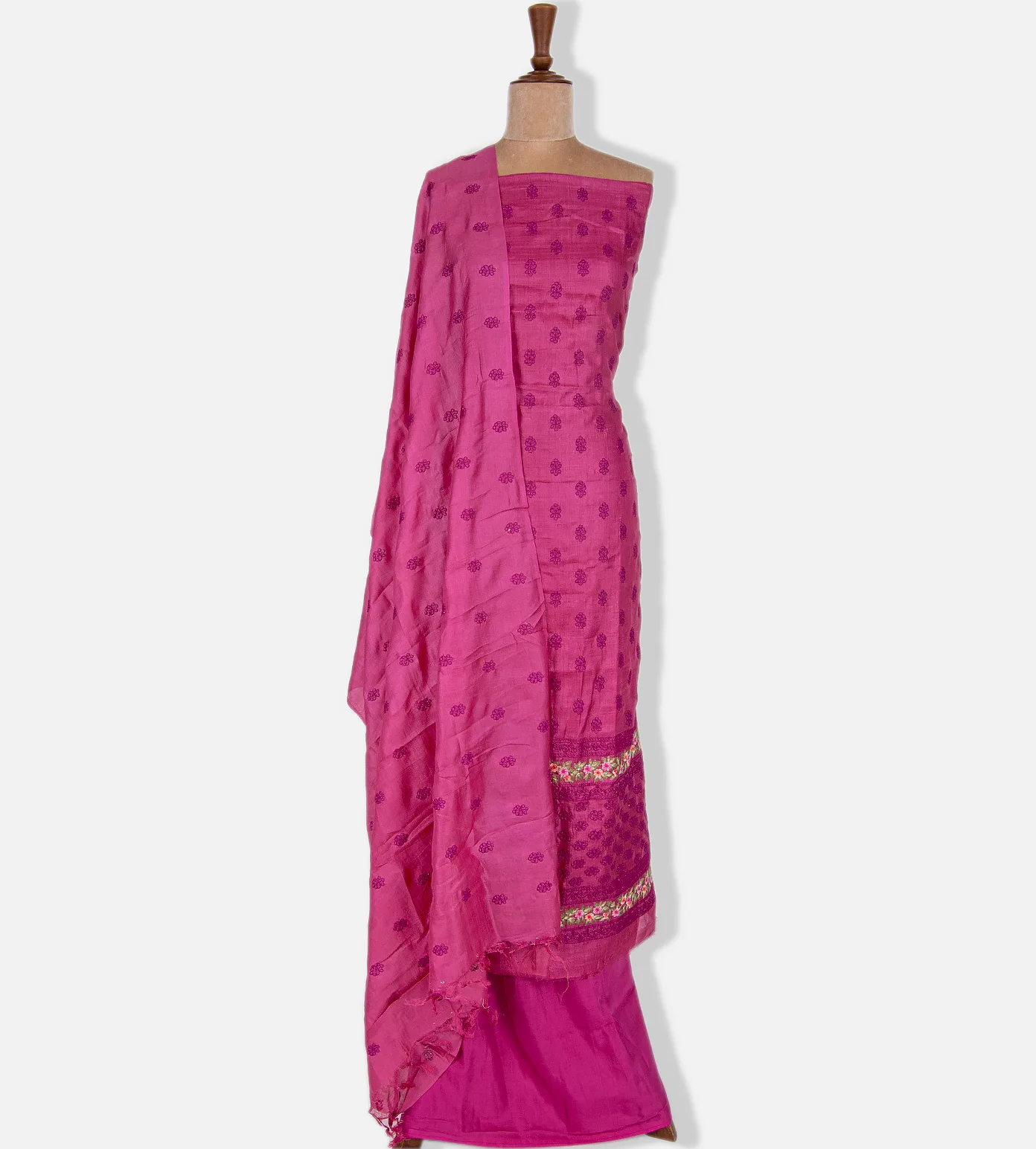 Pink Tussar Salwar1