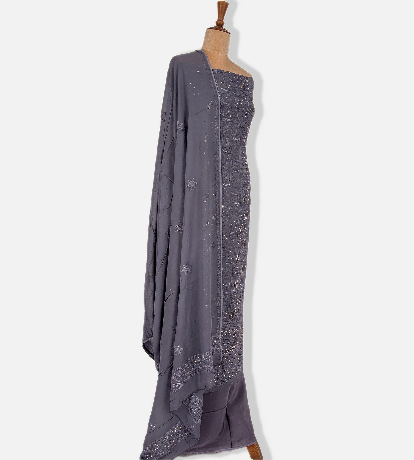 Grey Georgette Salwar2