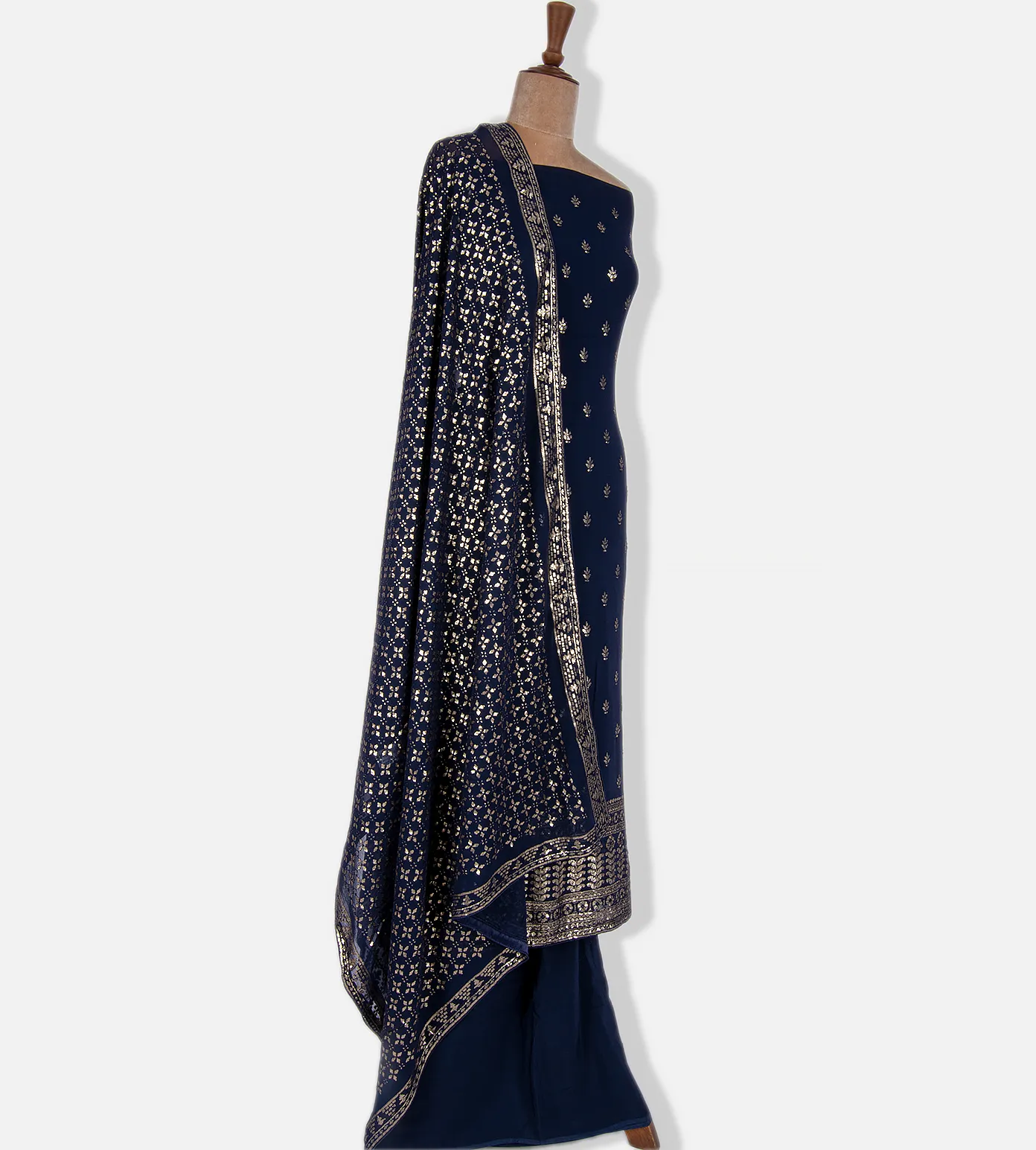 Deep Blue Crepe Salwar2