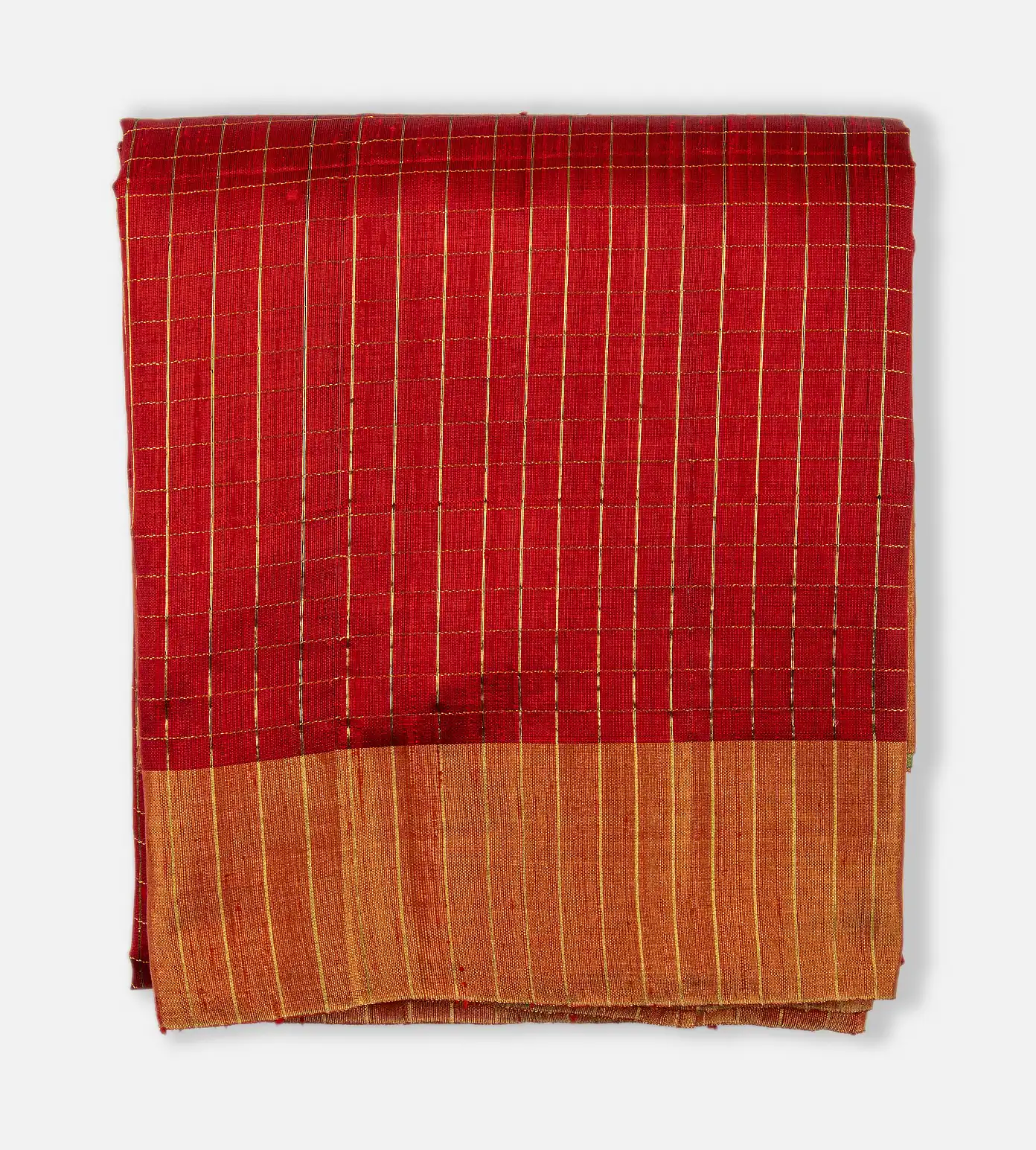 Red Raw Silk Saree1