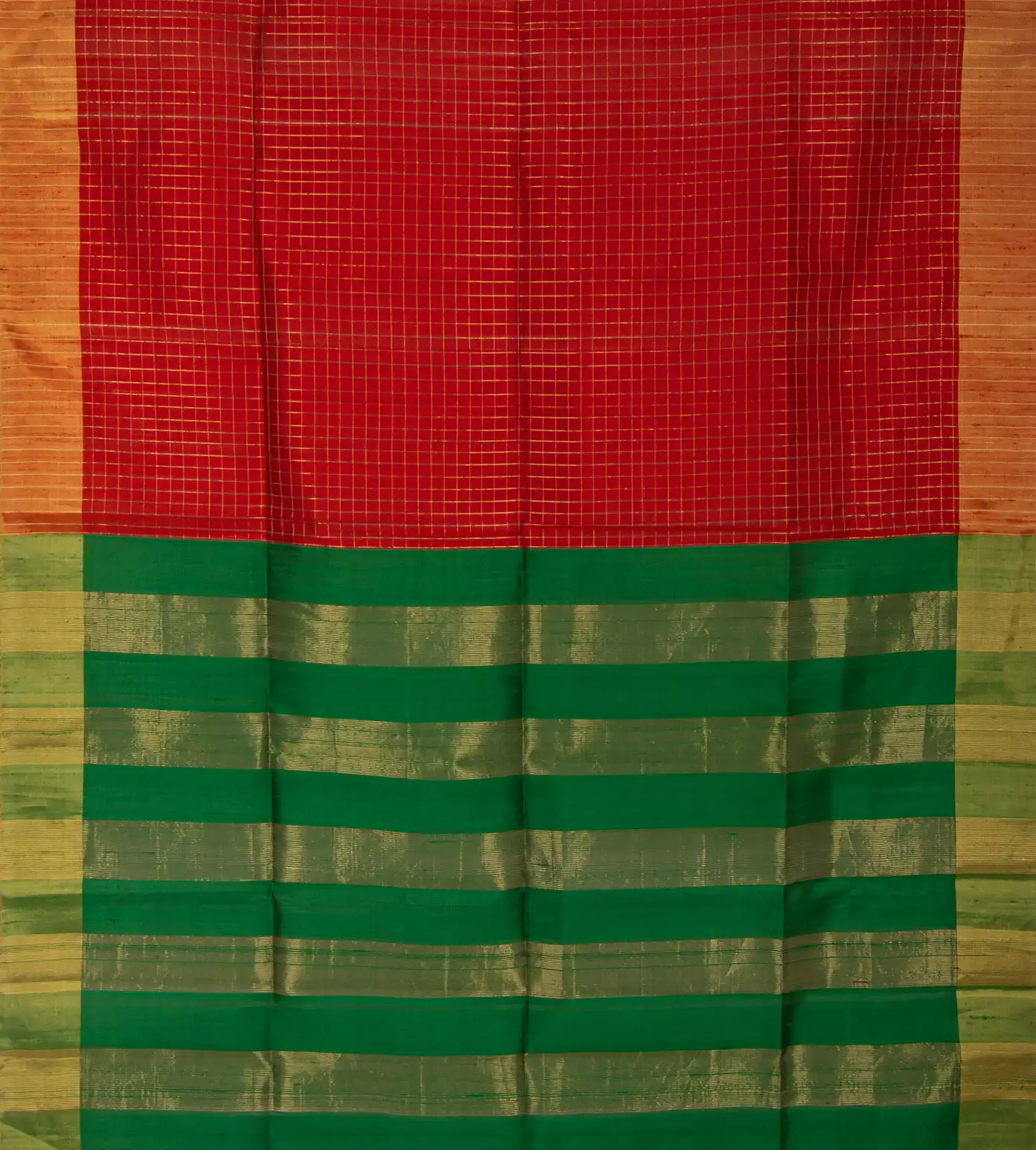 Red Raw Silk Saree3
