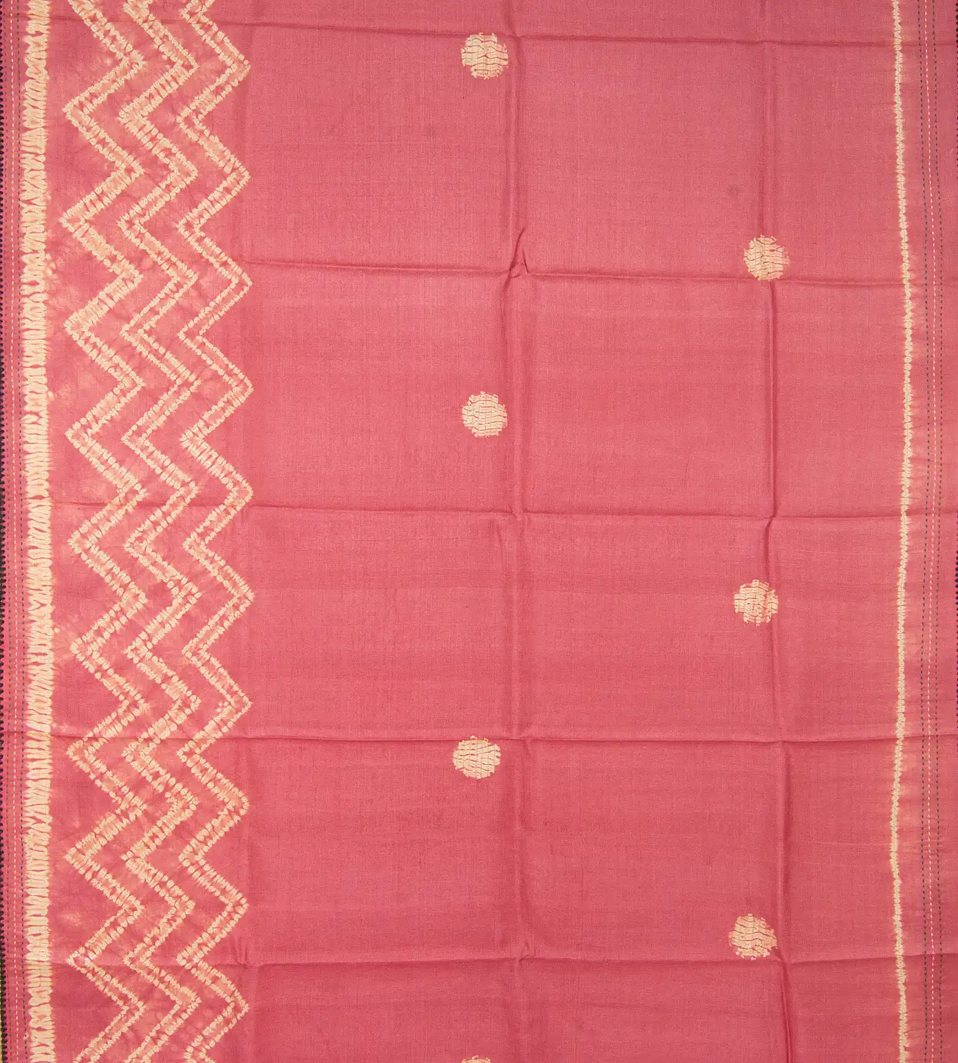 Pink Shibori Tussar Saree2