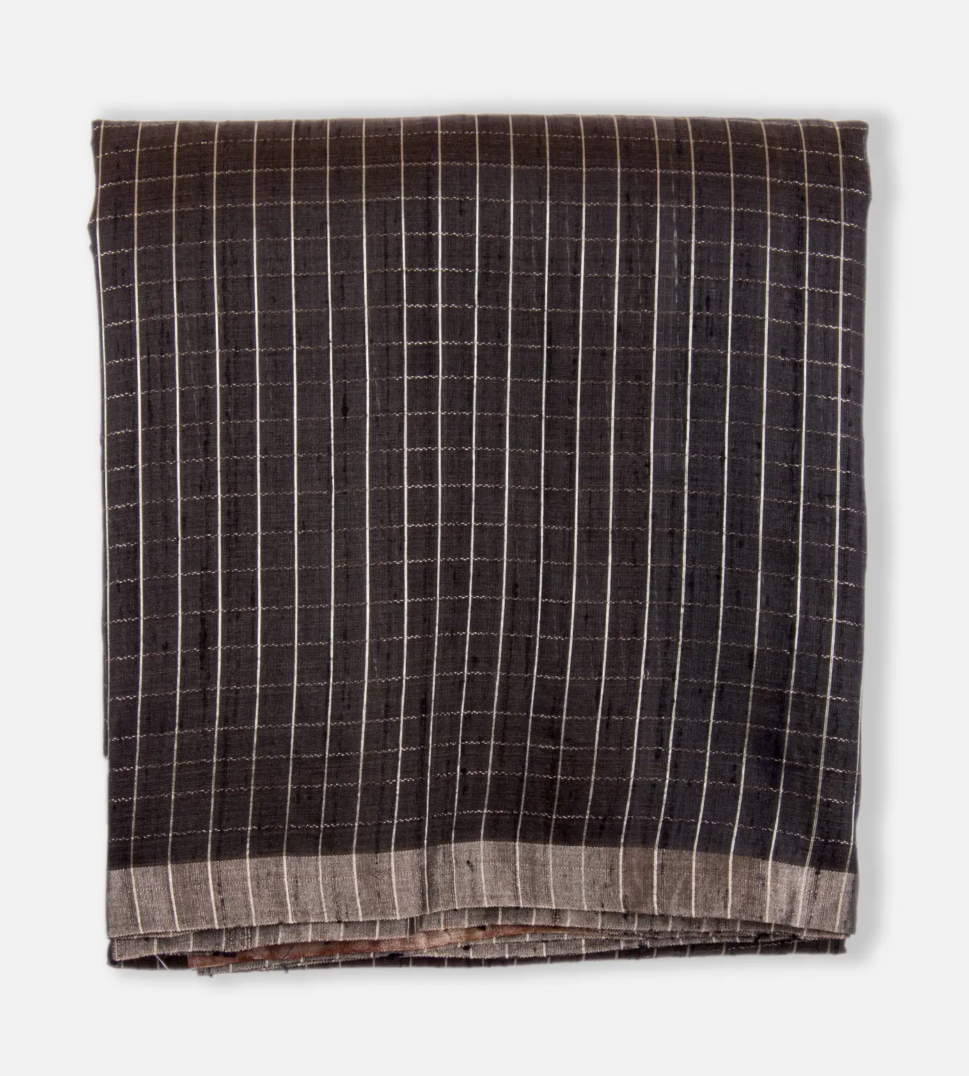 Black Raw Silk Saree1