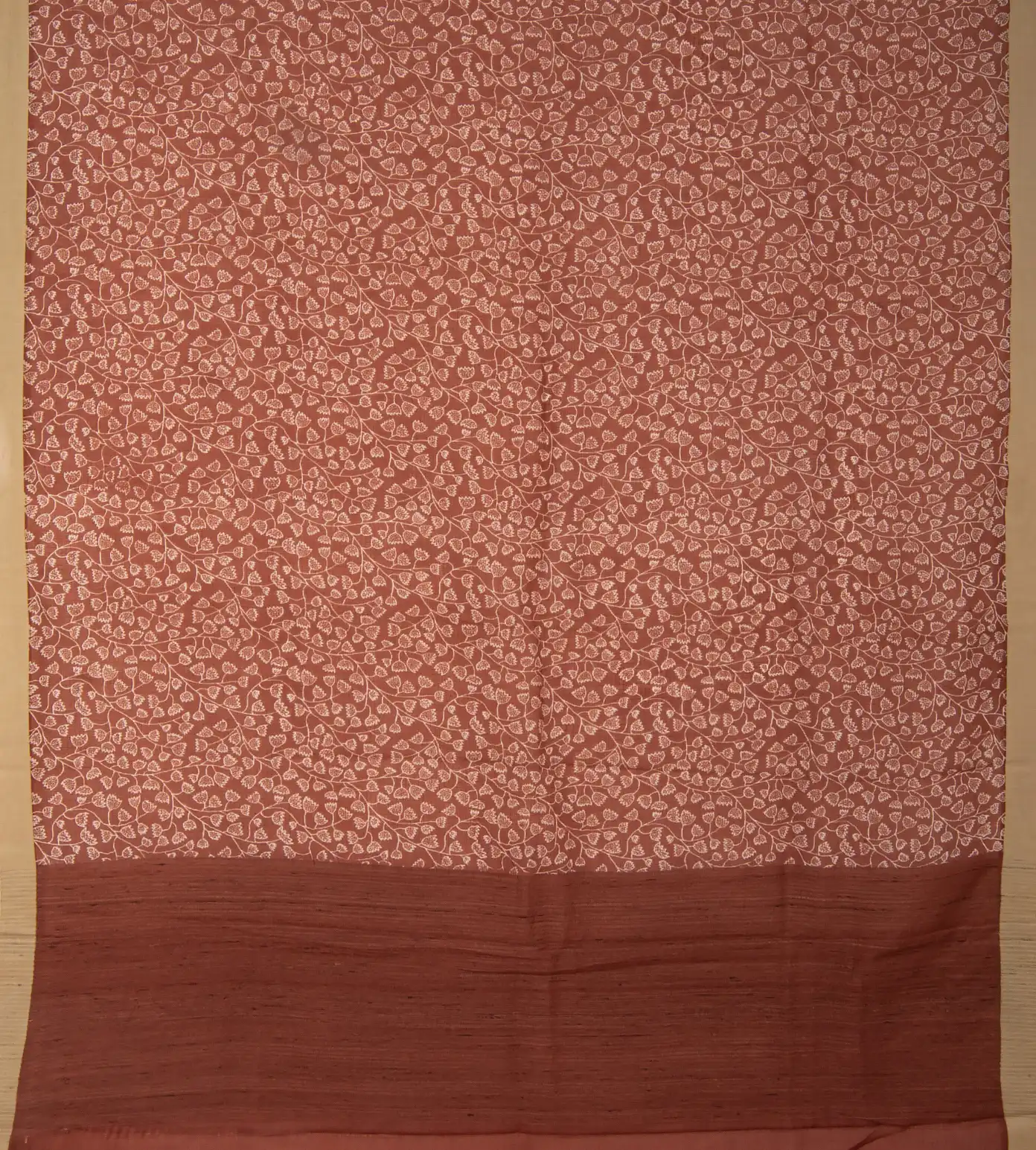 Rust Red Cotton Saree3