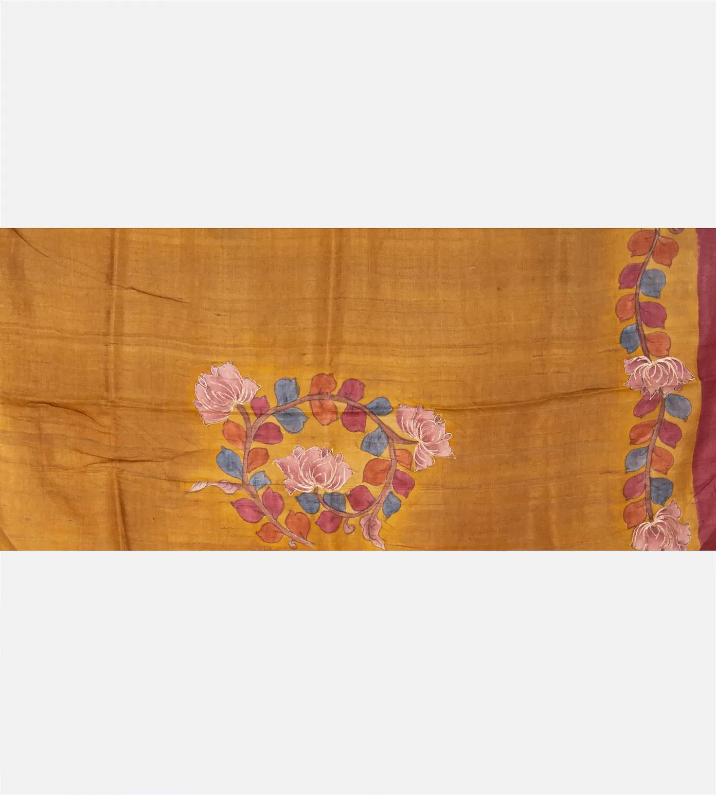 Powder Blue Tussar Saree4