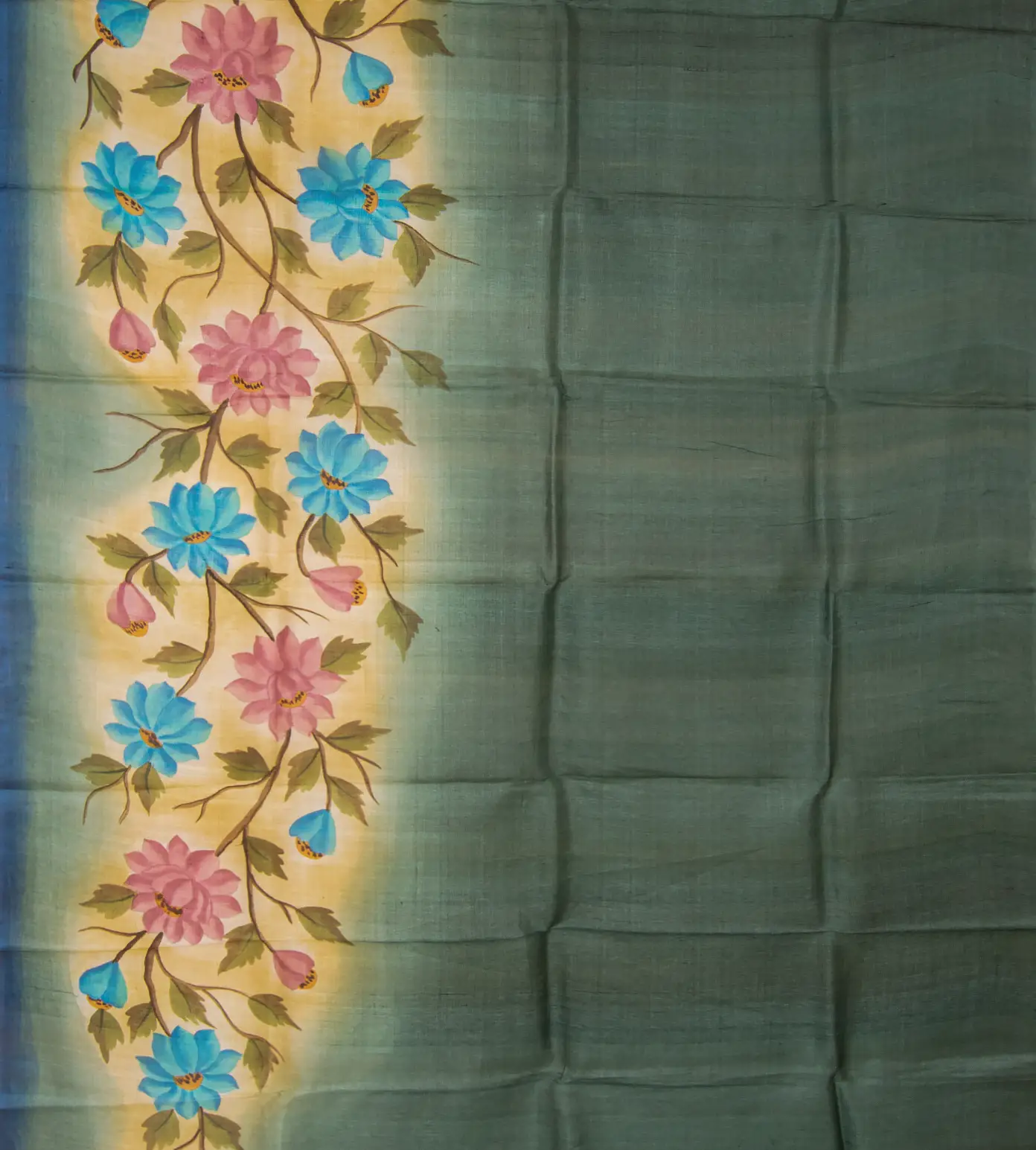 forest-green-tussar-saree-rv32119-b