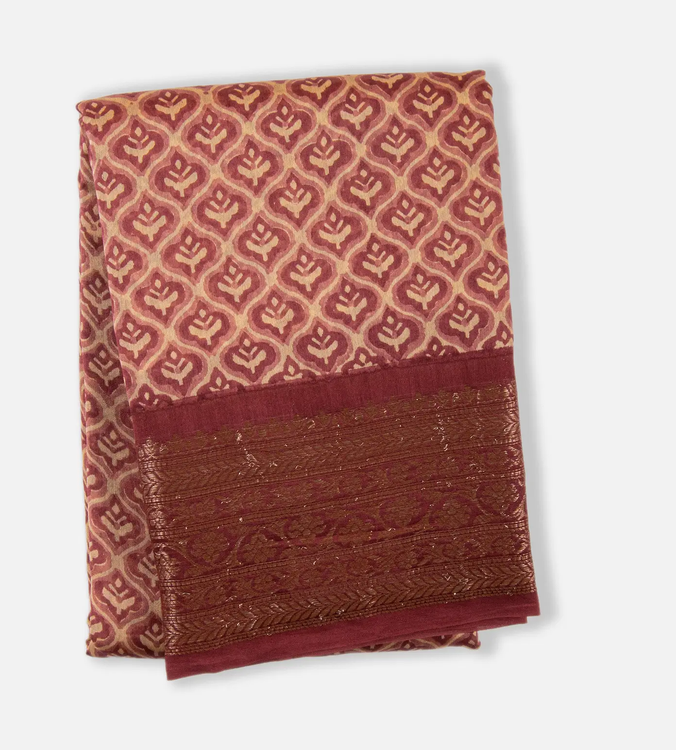 Off White Cotton Saree1