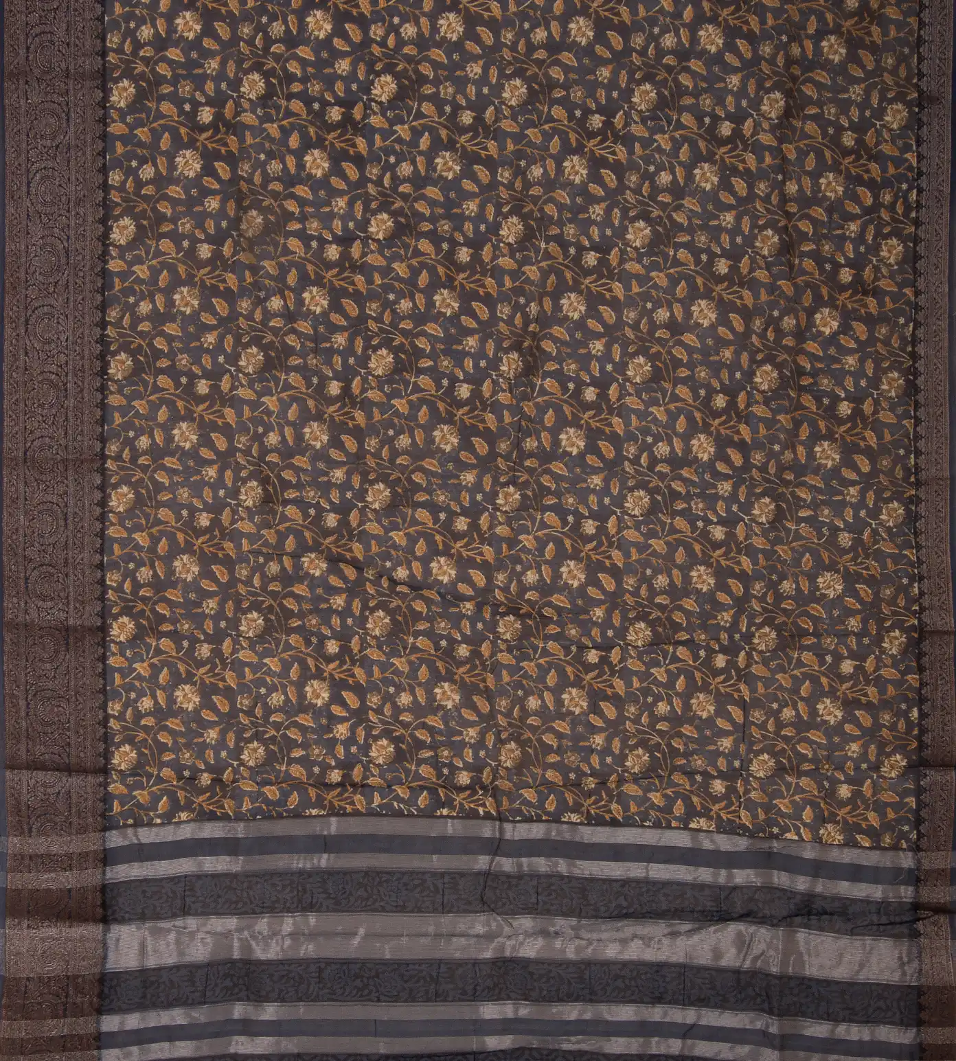 Deep Blue Cotton Saree3