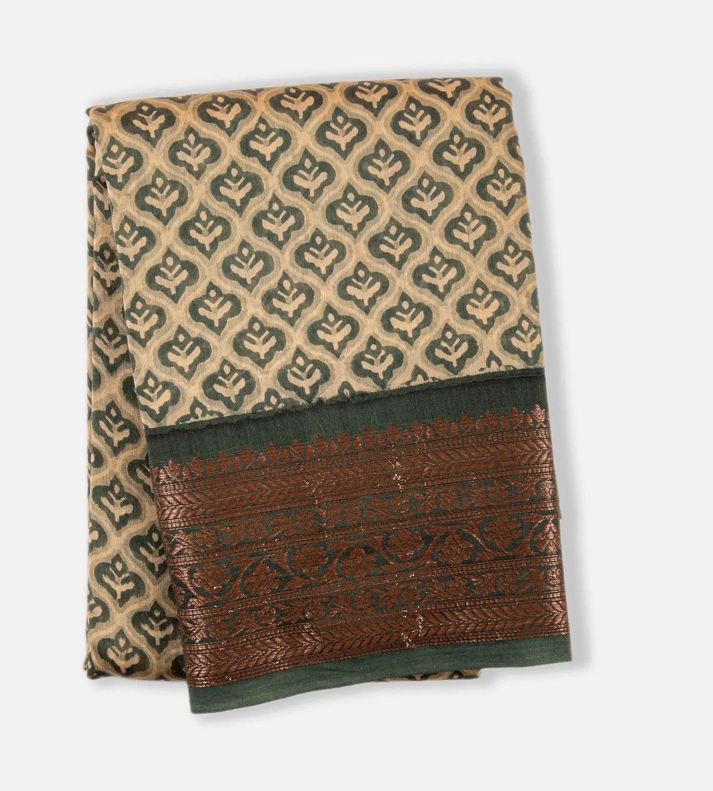 Off White Cotton Saree1