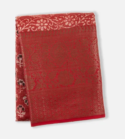 Red Cotton Saree1