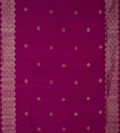 Dark Pink Banarasi Tussar Saree2