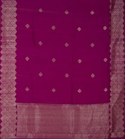 Dark Pink Banarasi Tussar Saree3