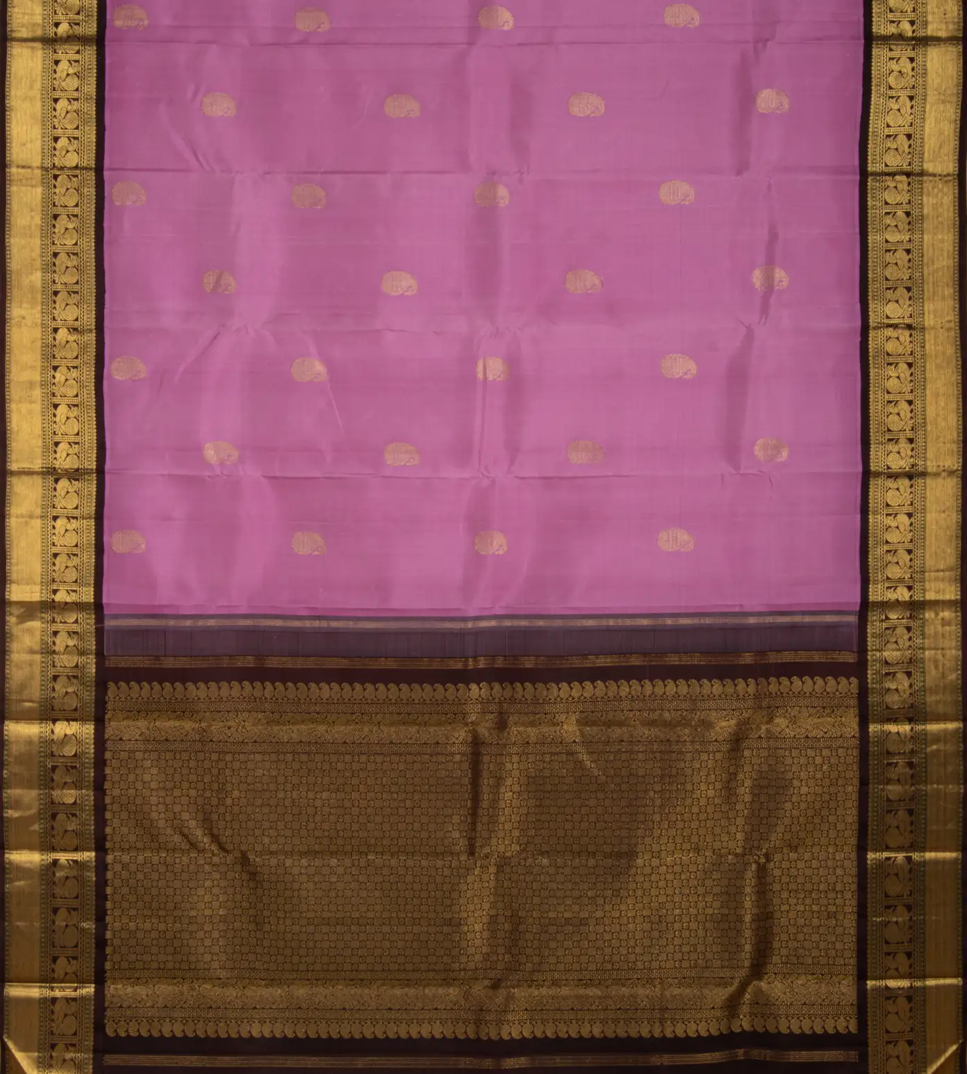 Orchid Purple Kanchipuram Silk Saree3