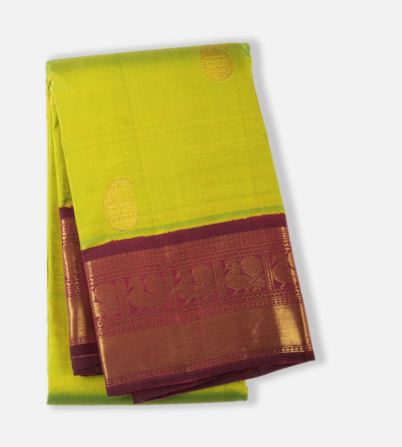 Light Green Kanchipuram Silk Saree1
