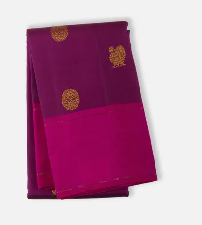 Deep Pink Kanchipuram Silk Saree1