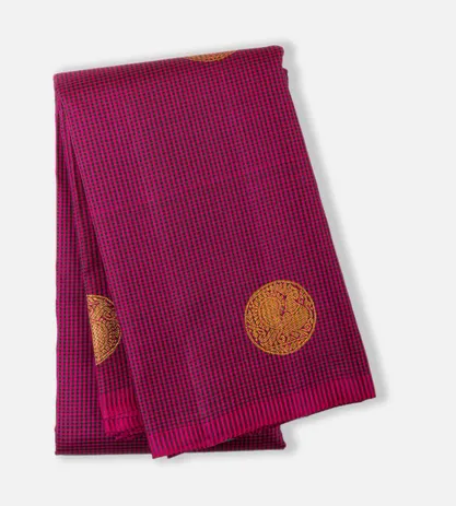 Pink and Black Kanchipuram Silk Saree1