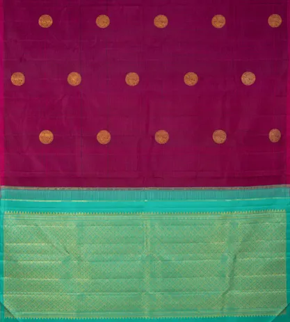 Pink and Black Kanchipuram Silk Saree3