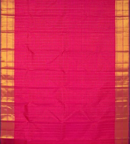 Pinkish Red Kanchipuram Silk Saree2