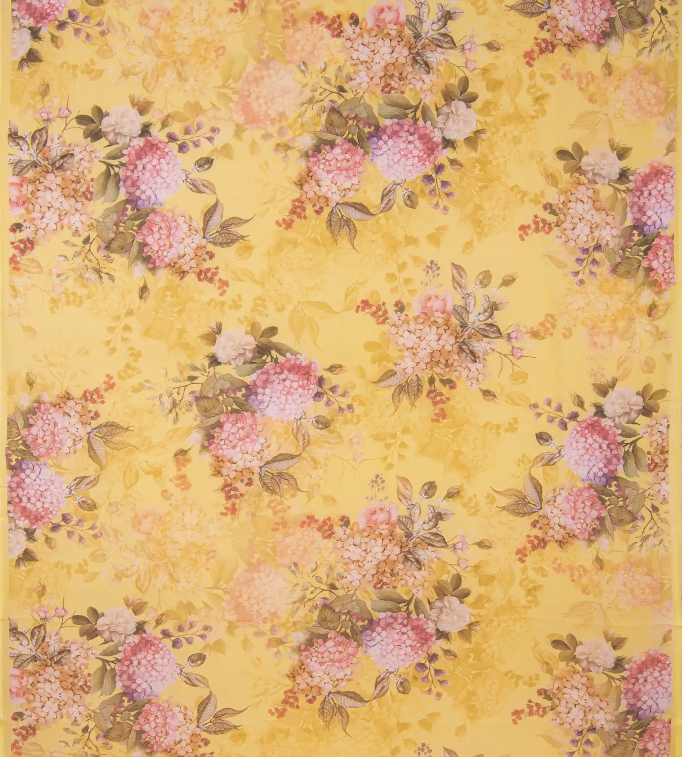 Yellow Chiffon Saree2