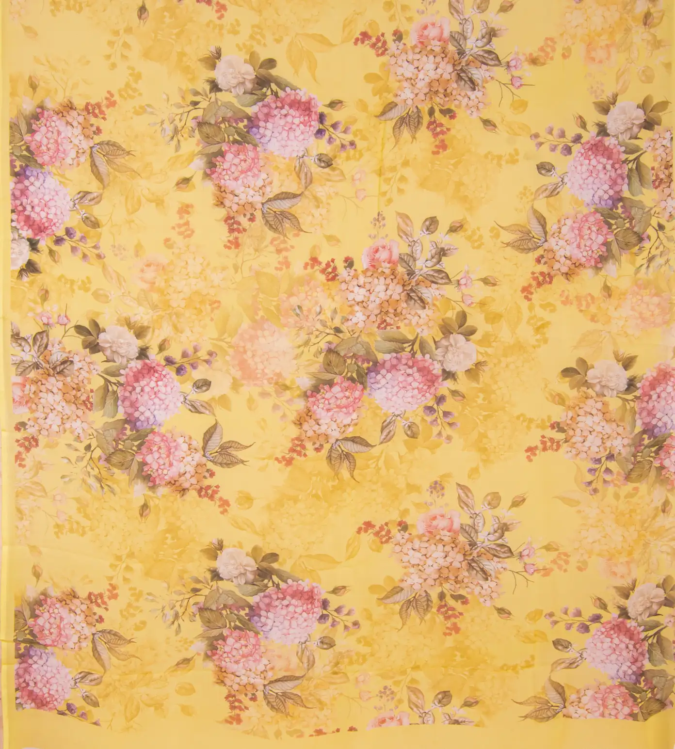 Yellow Chiffon Saree3