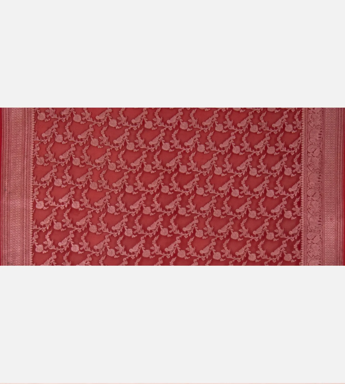 Red Georgette Kalamkari Saree4