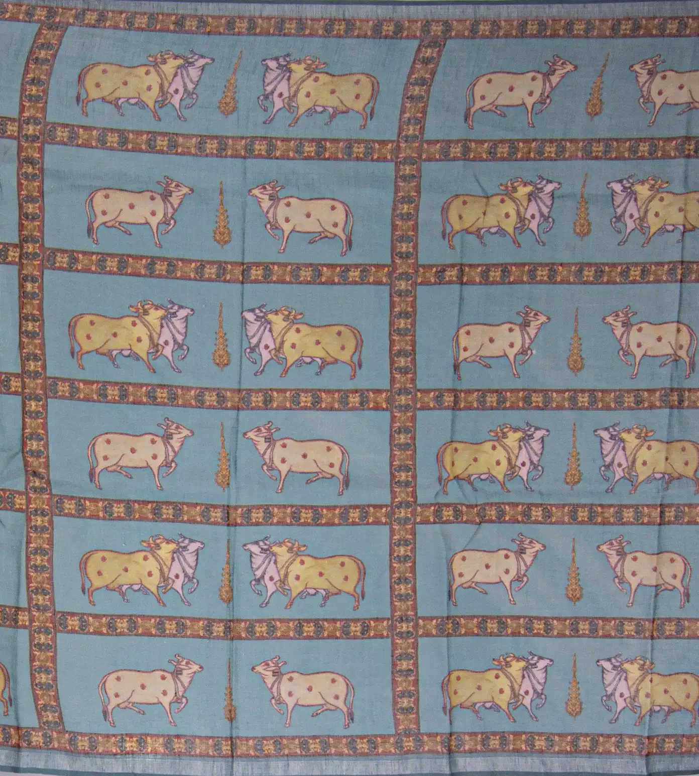 Pastel Blue Linen Salwar4