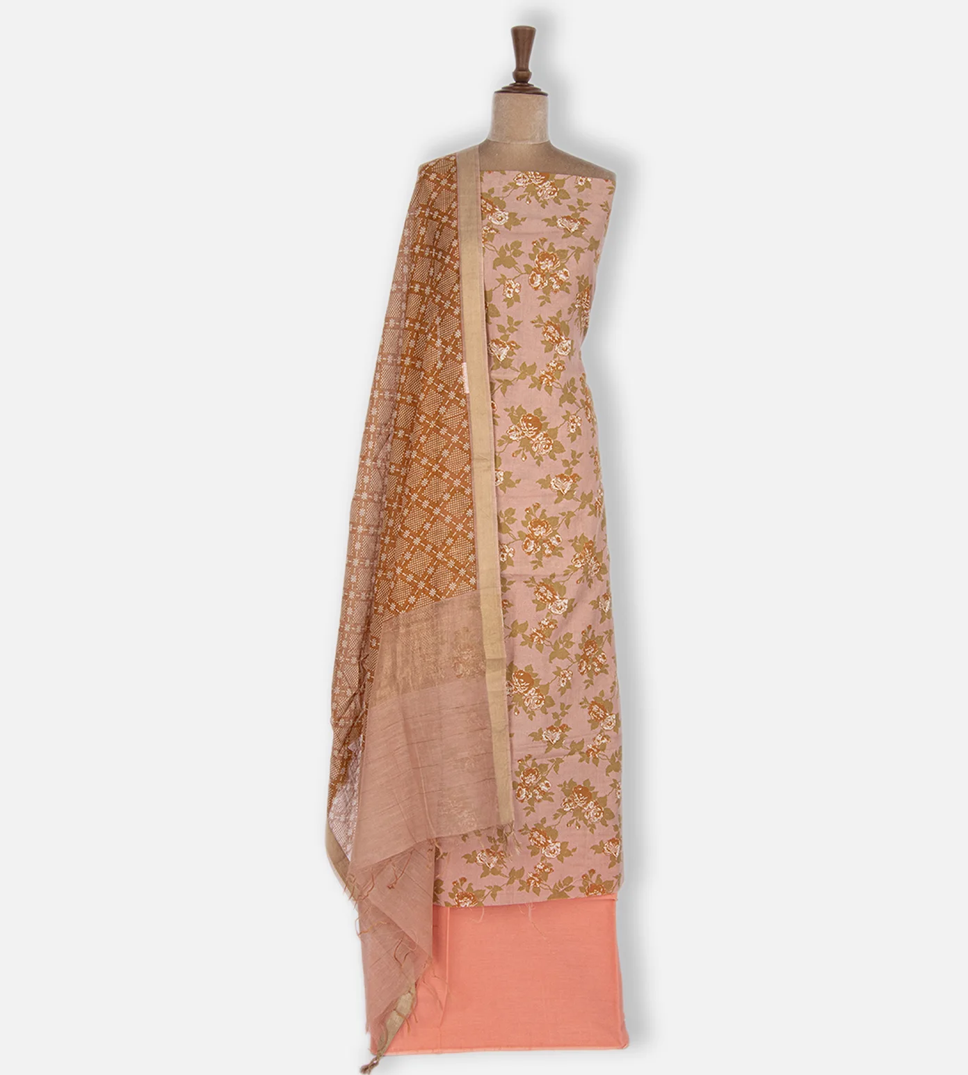 Peach Cotton Salwar1