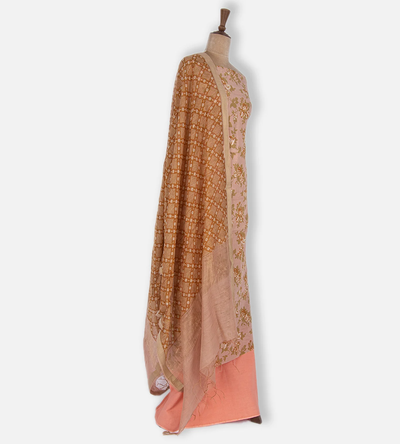 Peach Cotton Salwar2