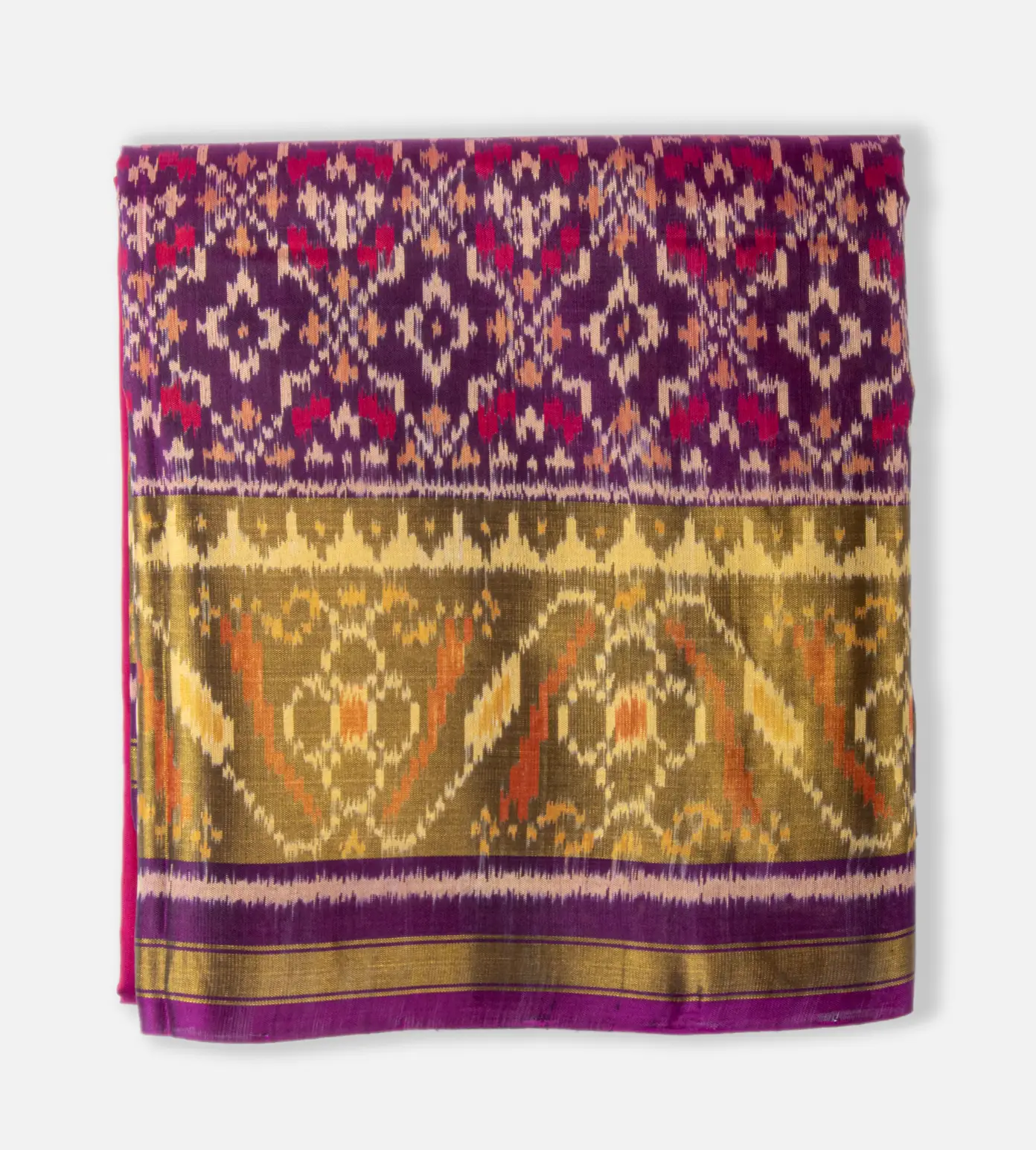 Pink Patola Silk Saree1