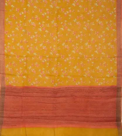 Mustard Yellow Cotton Saree3