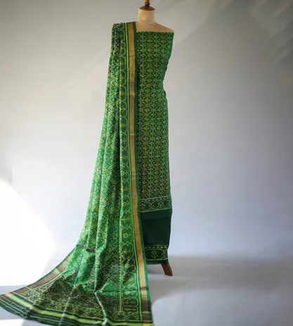 Green Patola Silk Salwar1