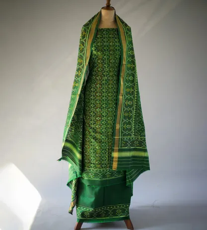 Green Patola Silk Salwar3