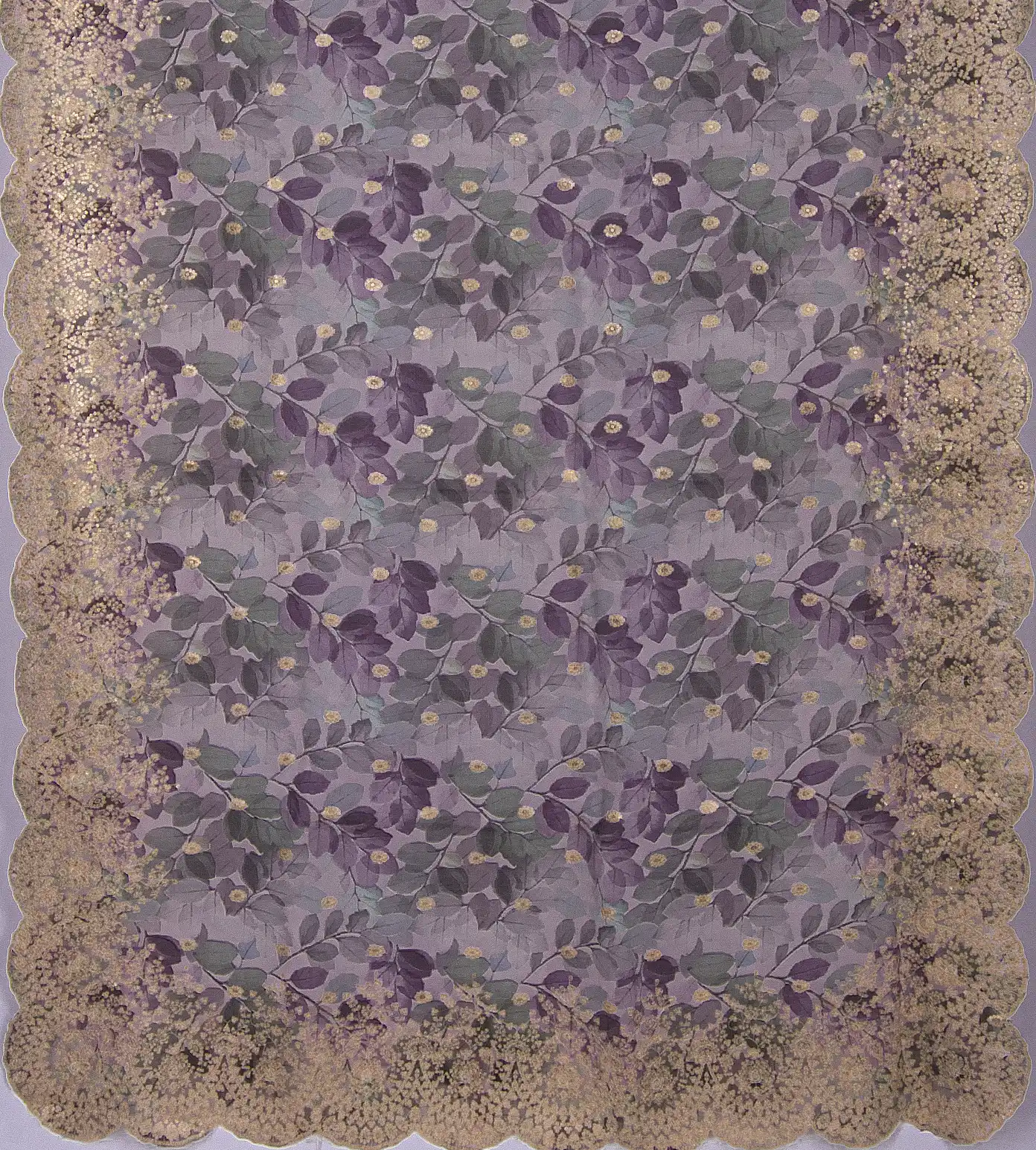 Blue  Organza Embroidery Saree3