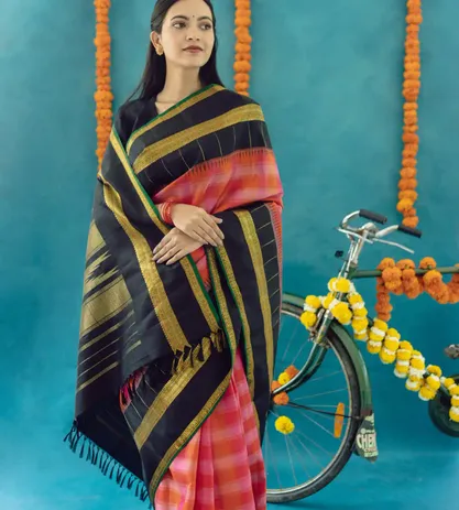 Multicolour Kanchipuram Silk Saree2