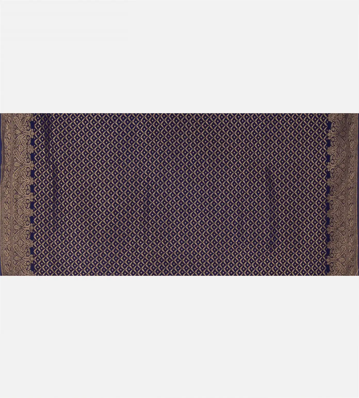 Red Banaras Crepe Saree4