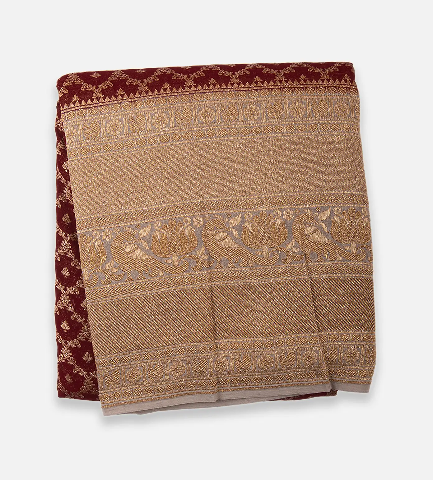 Red Banaras Georgette Saree1