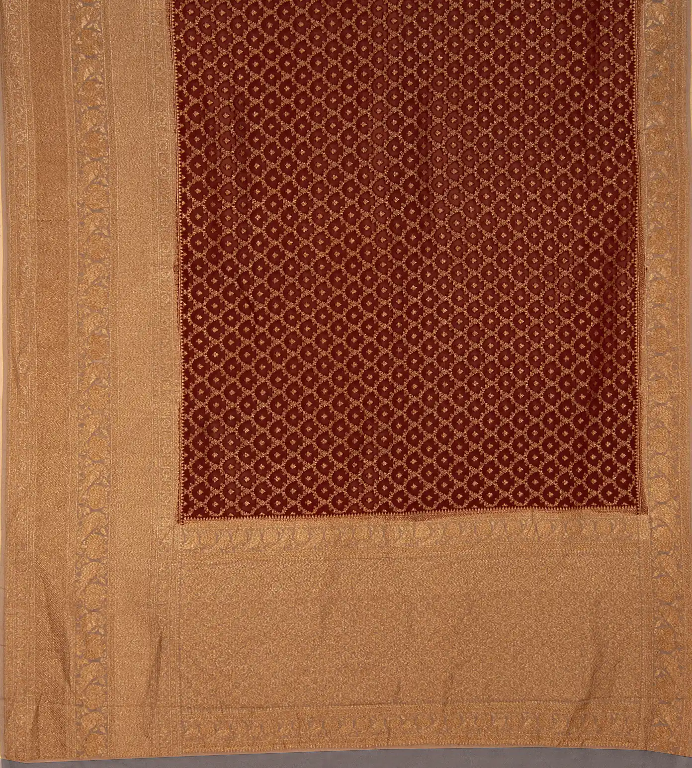 Red Banaras Georgette Saree3