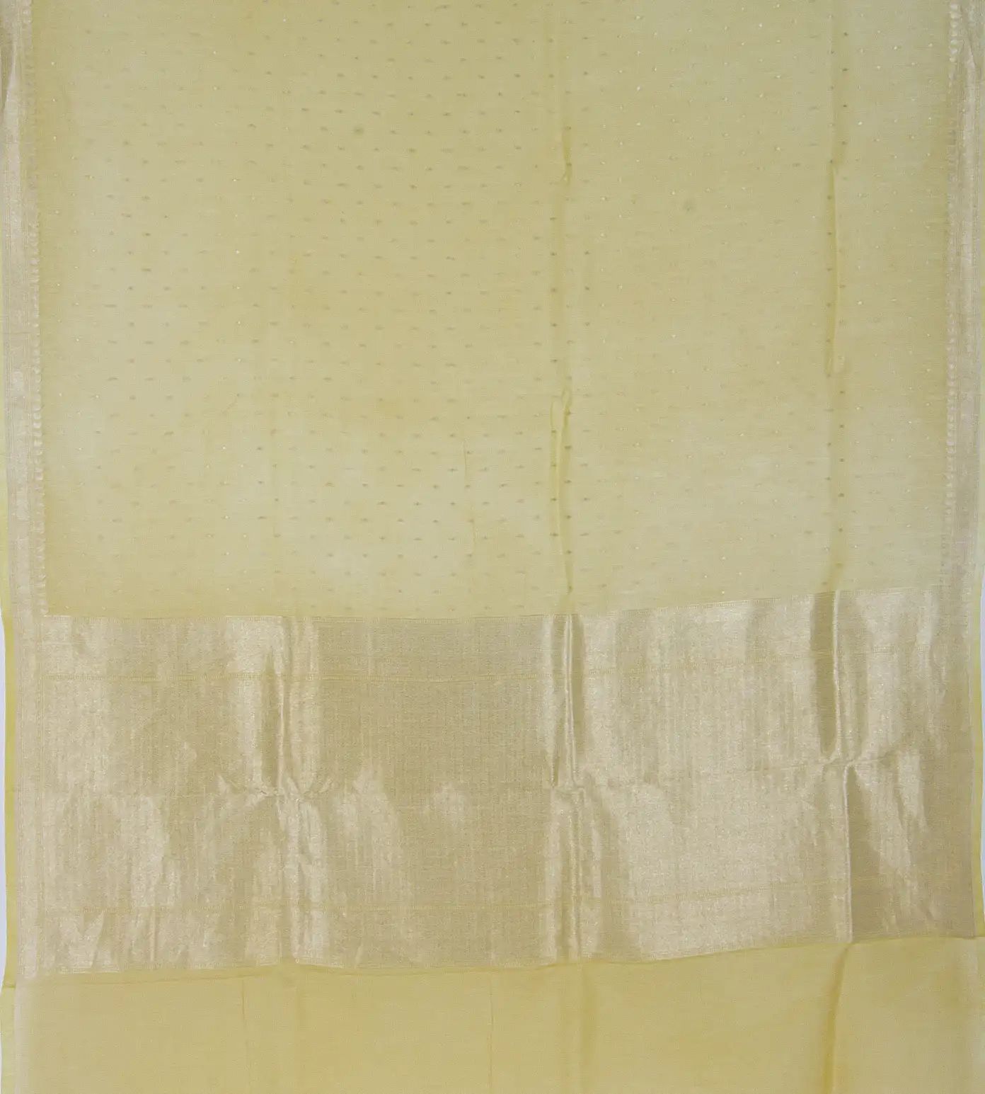 Light Yellow Linen Georgette Saree3