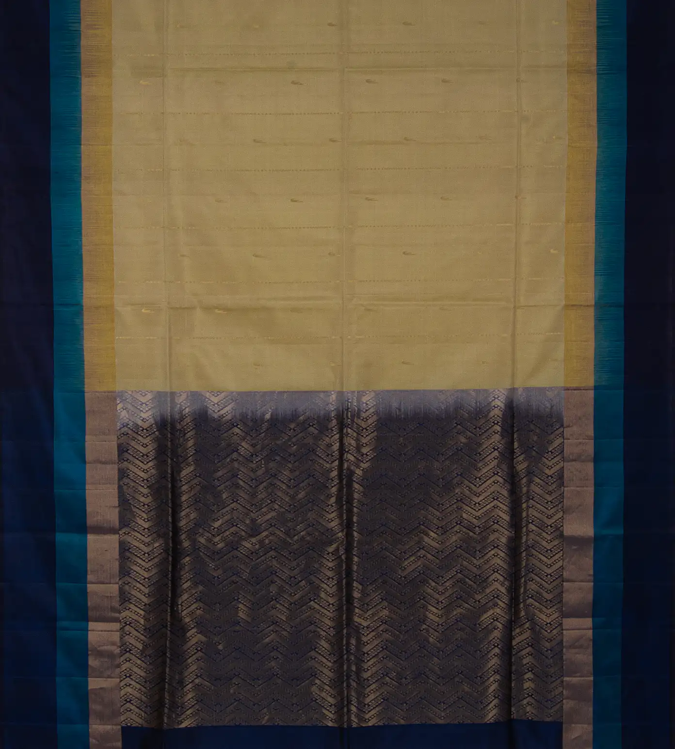 Deep Creme Soft Silk Saree3