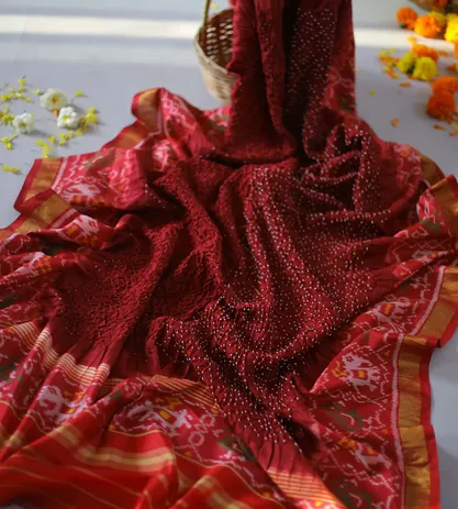 Red Bandhani Patola Dupatta2