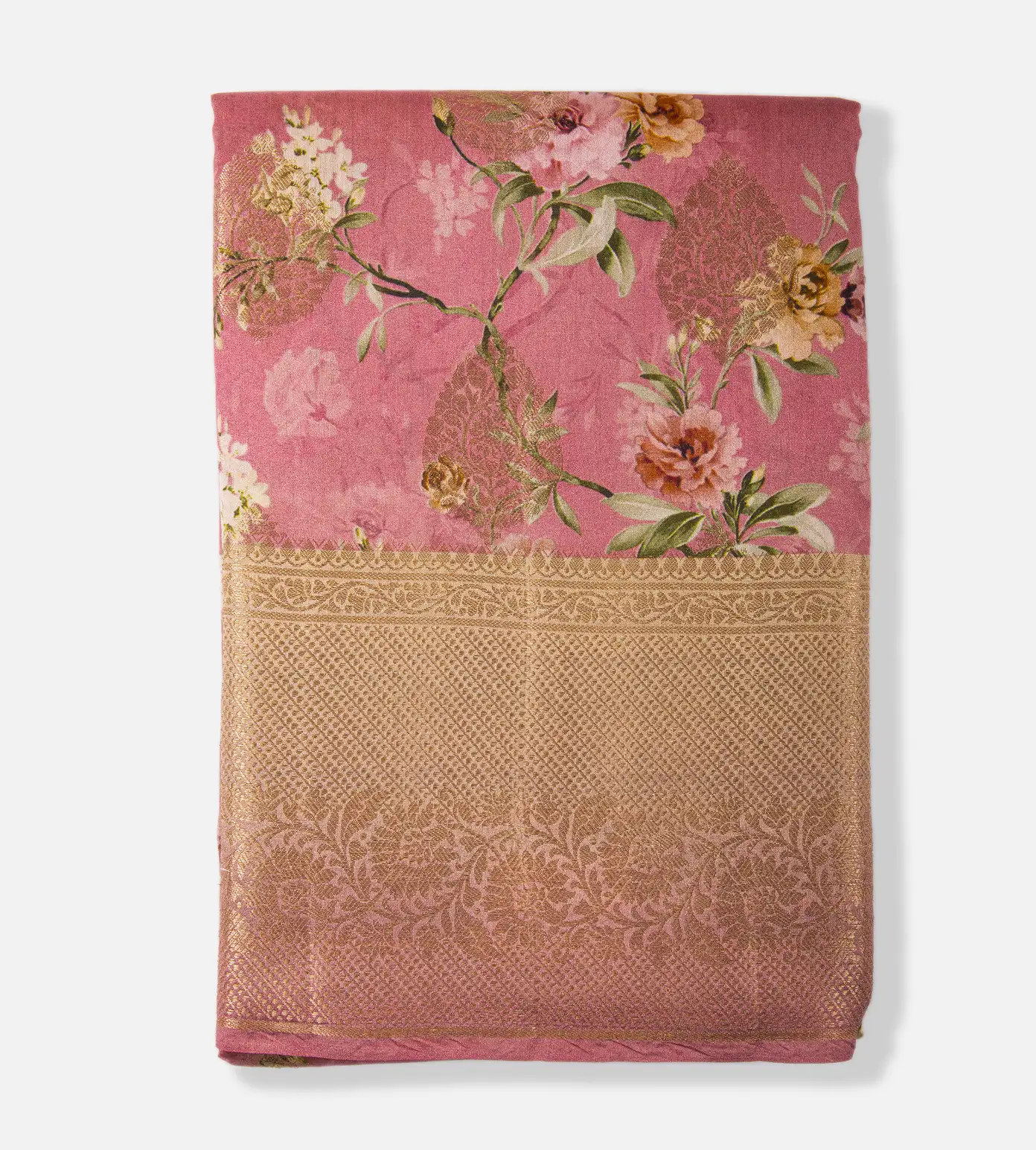 Light Pink Chaniya Silk Saree1