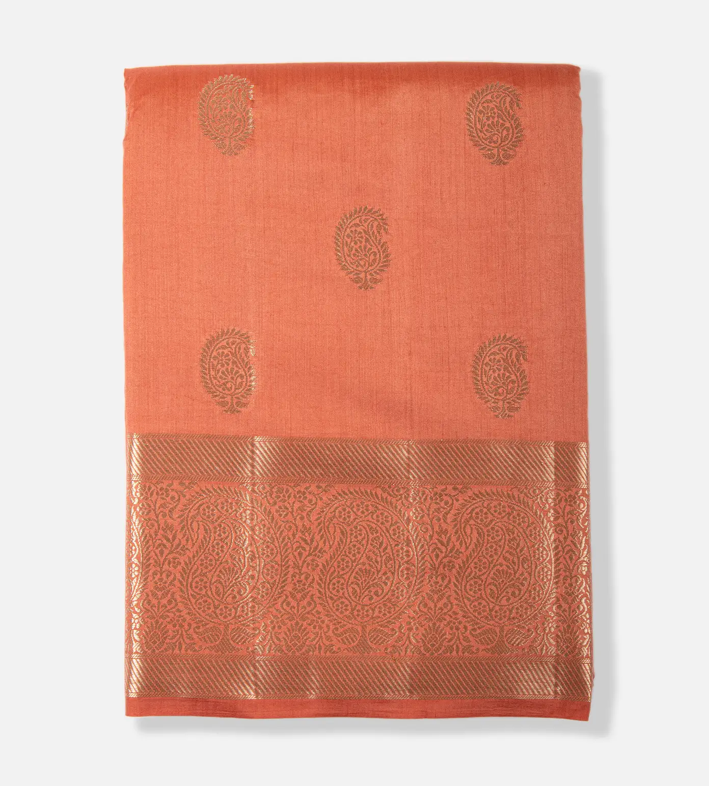 Peach Chaniya Silk Saree1